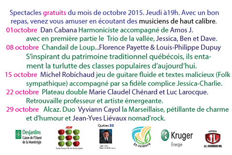prog. octobre 2015